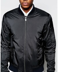 Blouson aviateur noir Original Penguin