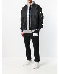 Blouson aviateur noir Sacai