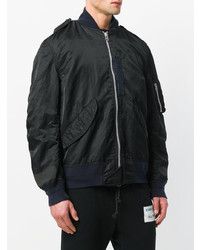 Blouson aviateur noir Sacai