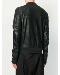 Blouson aviateur noir Rick Owens