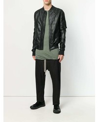 Blouson aviateur noir Rick Owens