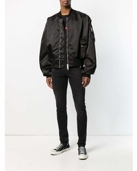 Blouson aviateur noir Unravel Project