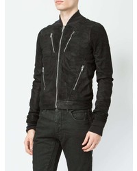 Blouson aviateur noir Rick Owens