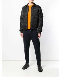 Blouson aviateur noir Schott