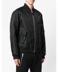 Blouson aviateur noir Moschino