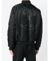 Blouson aviateur noir Moschino