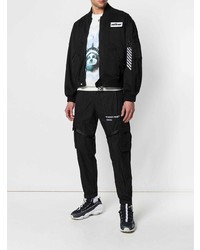 Blouson aviateur noir Off-White