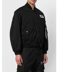 Blouson aviateur noir Off-White