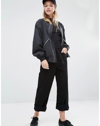 Blouson aviateur noir Weekday