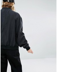 Blouson aviateur noir Weekday