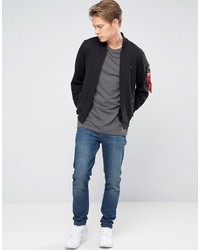 Blouson aviateur noir Alpha Industries