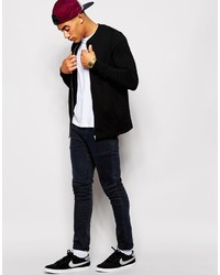 Blouson aviateur noir Asos