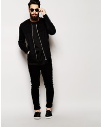 Blouson aviateur noir Asos