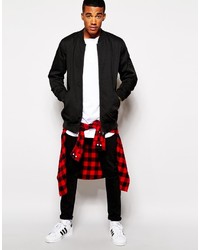 Blouson aviateur noir Asos