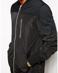 Blouson aviateur noir Asos