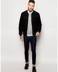 Blouson aviateur noir Asos