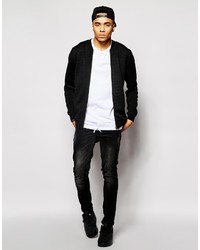 Blouson aviateur noir Asos