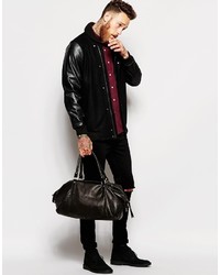 Blouson aviateur noir Asos