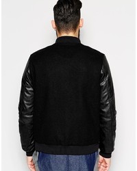 Blouson aviateur noir Asos