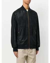 Blouson aviateur noir Mr & Mrs Italy