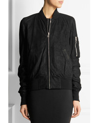 Blouson aviateur noir Rick Owens