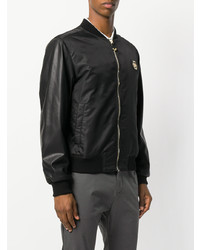 Blouson aviateur noir Philipp Plein