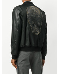 Blouson aviateur noir Philipp Plein