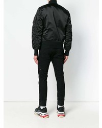 Blouson aviateur noir Unravel Project