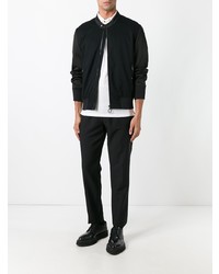 Blouson aviateur noir Lanvin