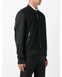 Blouson aviateur noir Lanvin