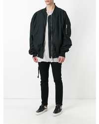 Blouson aviateur noir Unravel Project