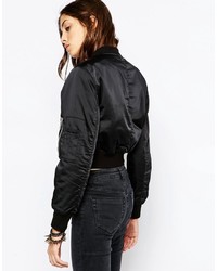 Blouson aviateur noir Asos