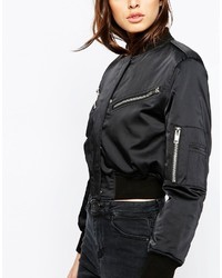 Blouson aviateur noir Asos