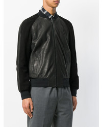 Blouson aviateur noir Neil Barrett