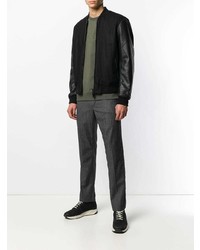 Blouson aviateur noir Emporio Armani