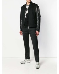 Blouson aviateur noir Valentino