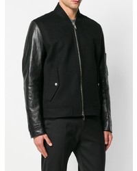 Blouson aviateur noir Valentino