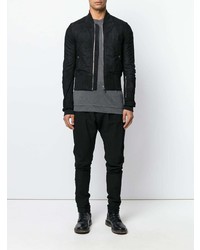 Blouson aviateur noir Rick Owens