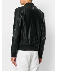 Blouson aviateur noir Philipp Plein