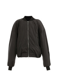 Blouson aviateur noir Edward Crutchley