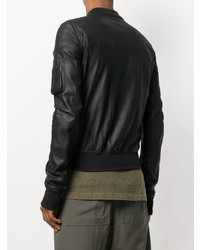 Blouson aviateur noir Rick Owens