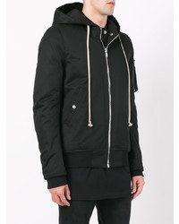 Blouson aviateur noir Rick Owens