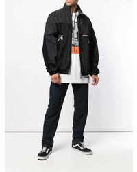 Blouson aviateur noir Heron Preston