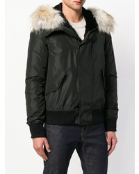 Blouson aviateur noir Yves Salomon Army