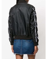 Blouson aviateur noir Marcelo Burlon County of Milan