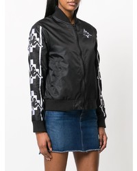 Blouson aviateur noir Marcelo Burlon County of Milan