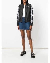 Blouson aviateur noir Marcelo Burlon County of Milan