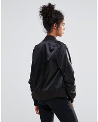 Blouson aviateur noir