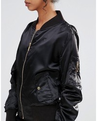 Blouson aviateur noir