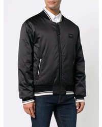 Blouson aviateur noir Dolce & Gabbana